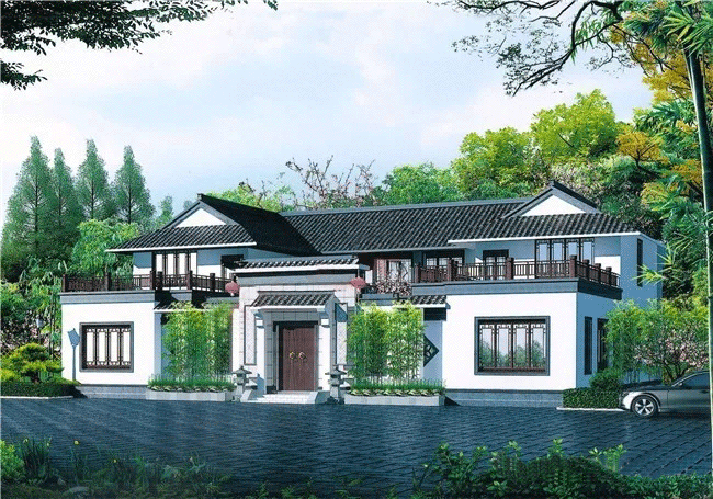二层四合院-安庆轻钢房屋-安庆轻钢别墅-预制砖